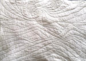 moon and ocean baby quilt back